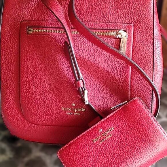Kate spade leila collection crossbody top zip bag and medium bifold wallet - Picture 1 of 3